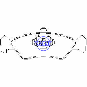 FORD FIESTA Box KA TRUCK EcoSport MAZDA 121 III Brake pad FMSI:8316-D1196 OEM:96FB-2K021-AA 6188427 FDB589 FDB1082 GDB953 GDB1221 WVA:21202 21203 23101, FF1082